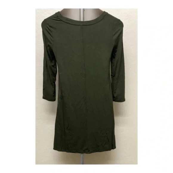🆕Zenana Olive Lace-Trim Hi-Low Olive Tunic S🆕 - Picture 5 of 9